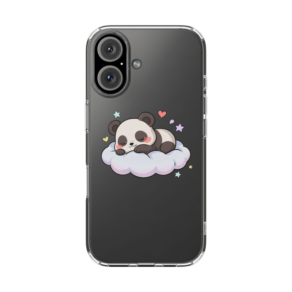 Sleeping Panda Clear Impact-Resistant Phone Case