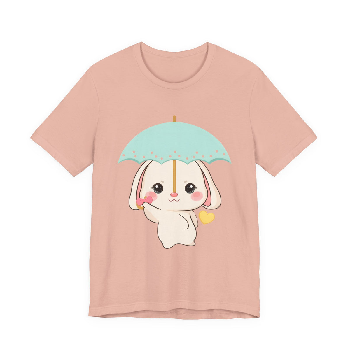 Kawaii Bunny T-Shirt, Cute Umbrella Rabbit Tee