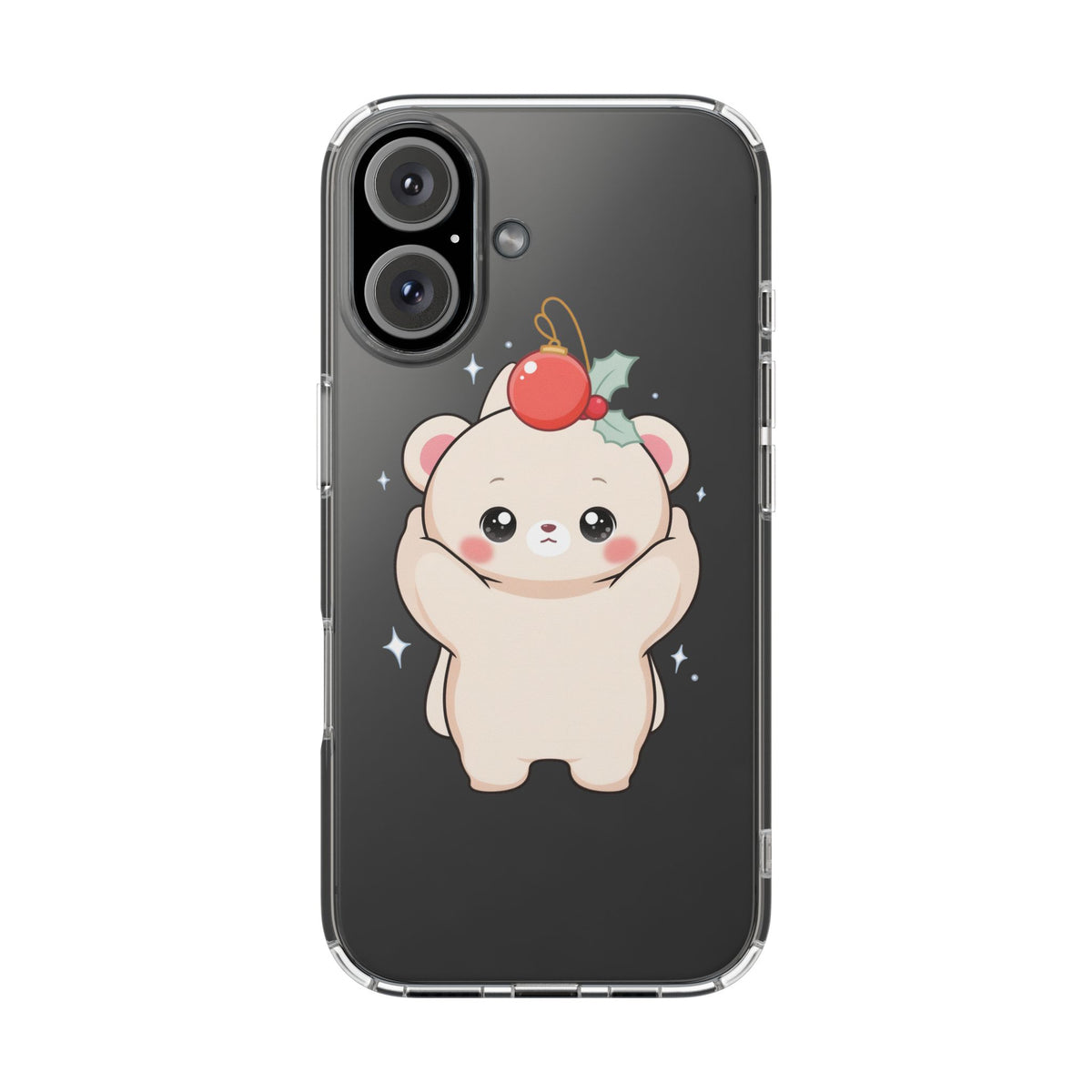 Kawaii Christmas Bear Phone Case for Cozy Holiday Days