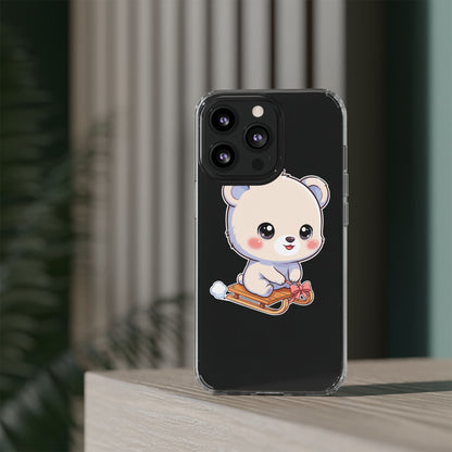 Kawaii Polar Bear Phone Case, Cute Winter Gift