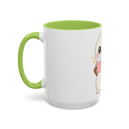 Kawaii Snowman Accent Coffee Mug for Cozy Cocoa Fans