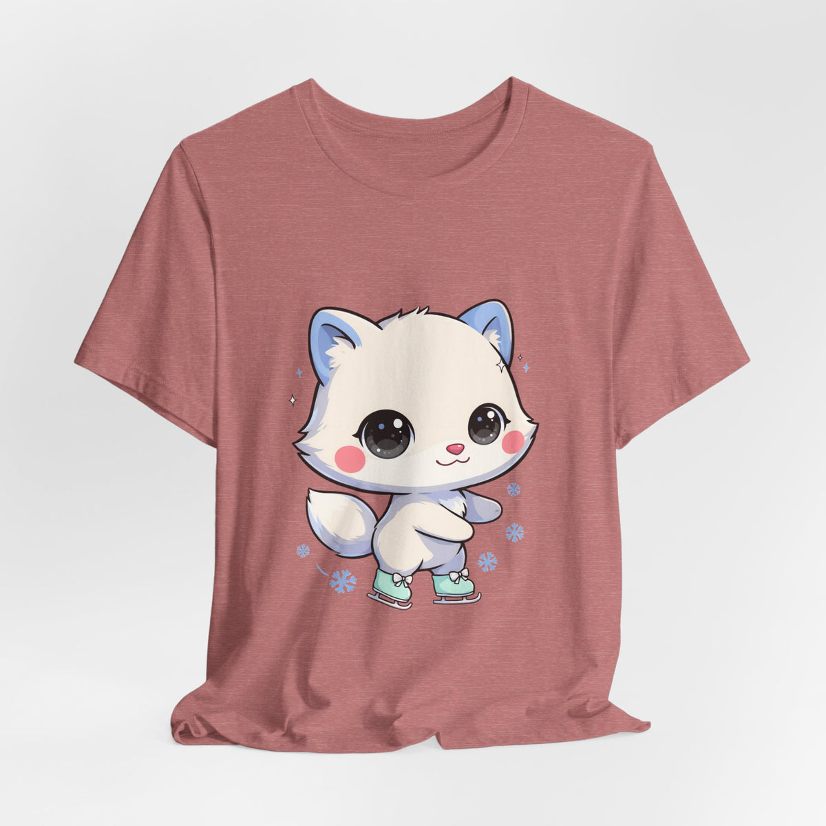 Kawaii Arctic Fox T-Shirt for Winter Gift Giving