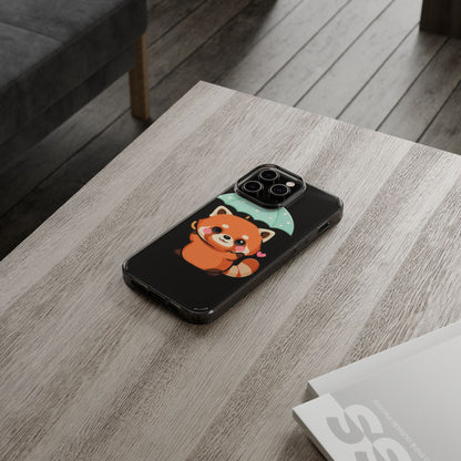 Kawaii Red Panda Clear Impact-Resistant Case