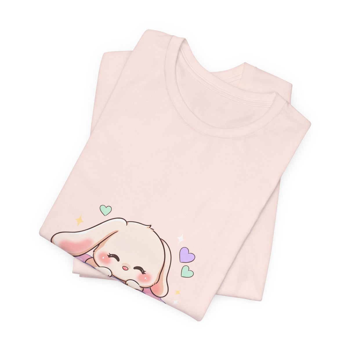 Kawaii Sleeping Bunny Tee, Cute Cloud Nap Unisex Shirt