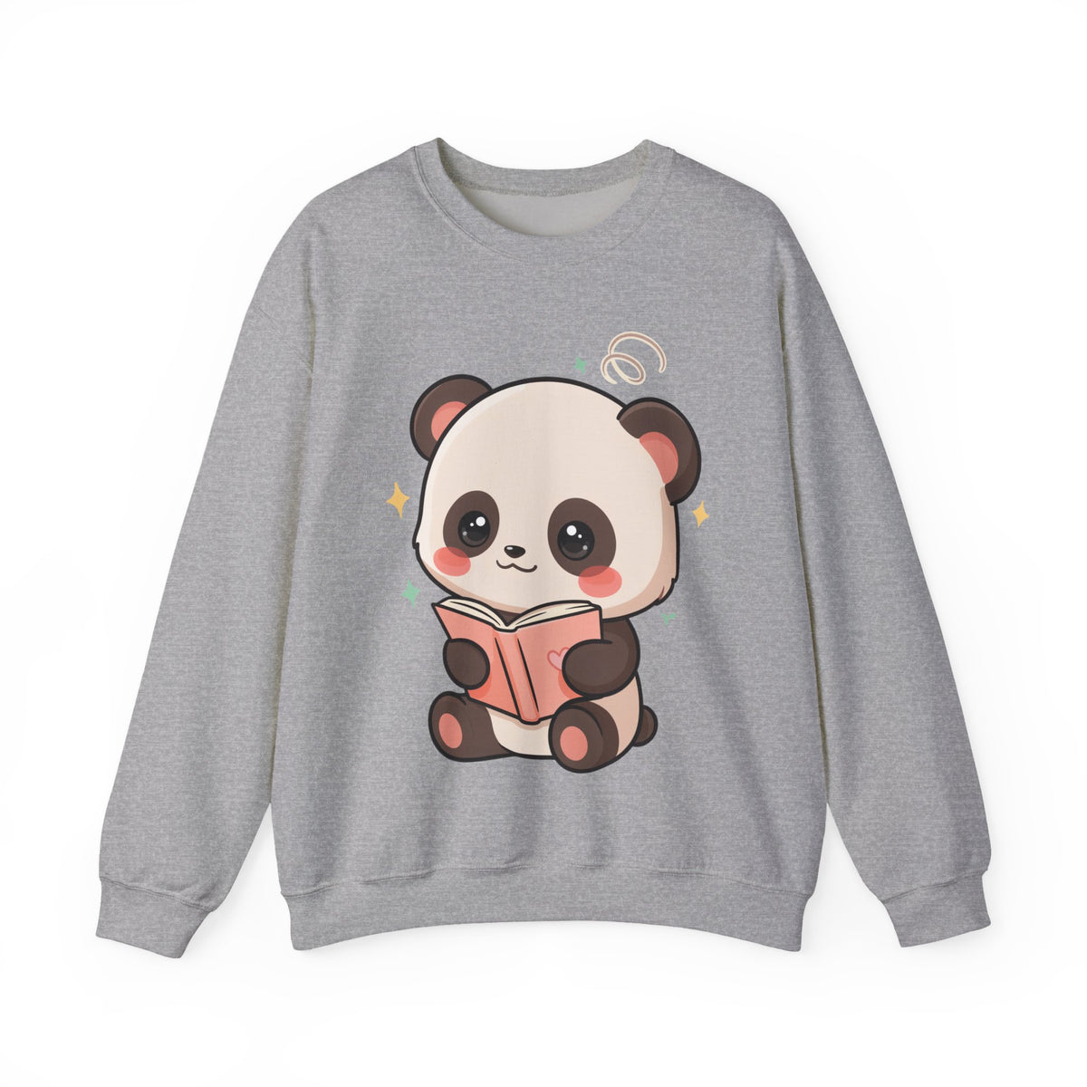 Cute Reading Panda Sweatshirt for Book Lovers