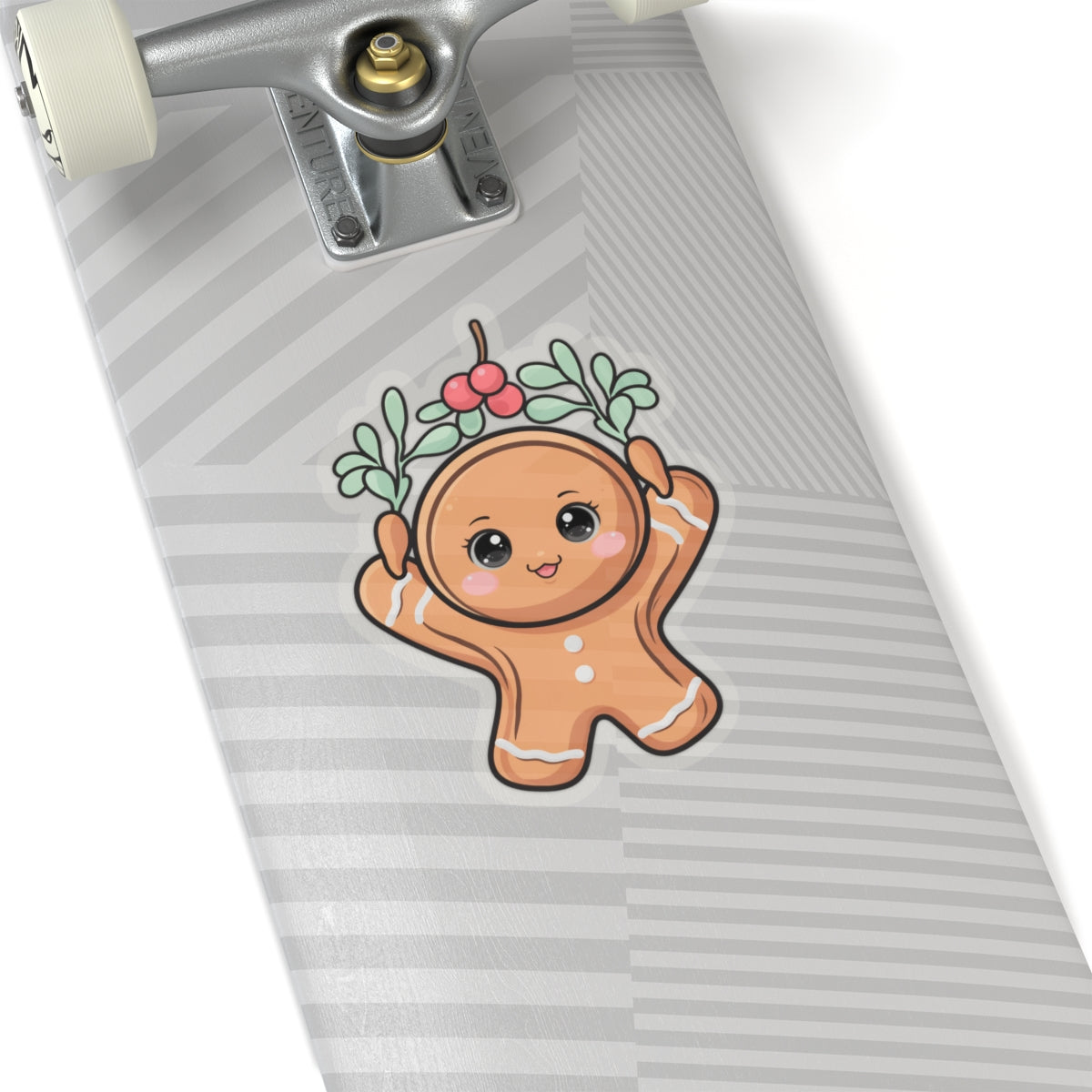 Kawaii Gingerbread Sticker for Cozy Christmas Cheer