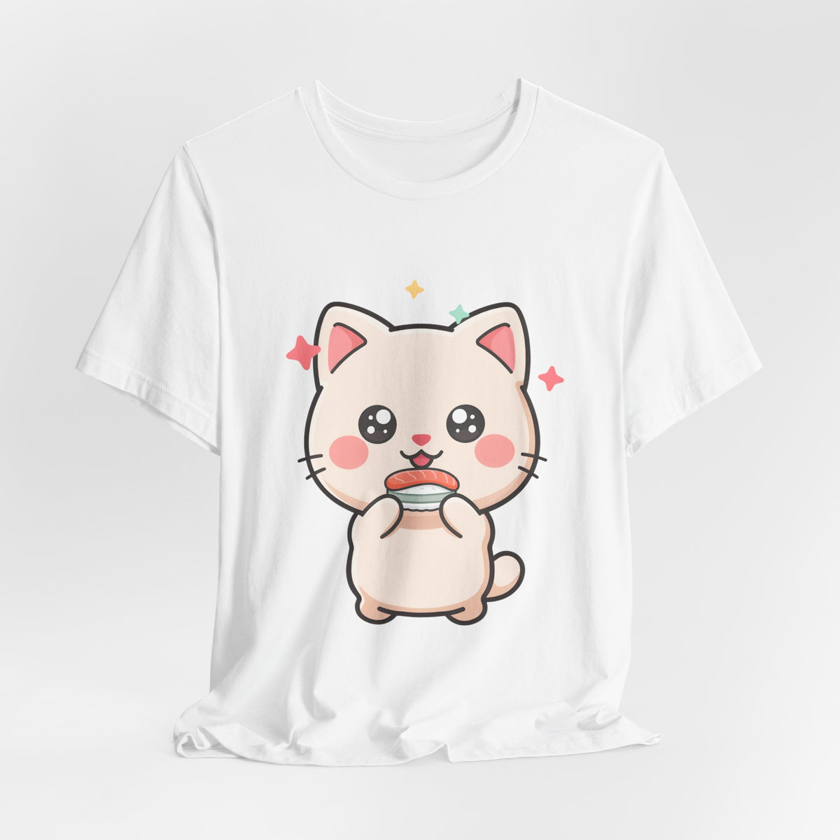 Kawaii Sushi Cat T-Shirt for Cat and Sushi Lovers