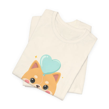 Kawaii Shiba Inu T-Shirt, Cute Balloon Dog Gift