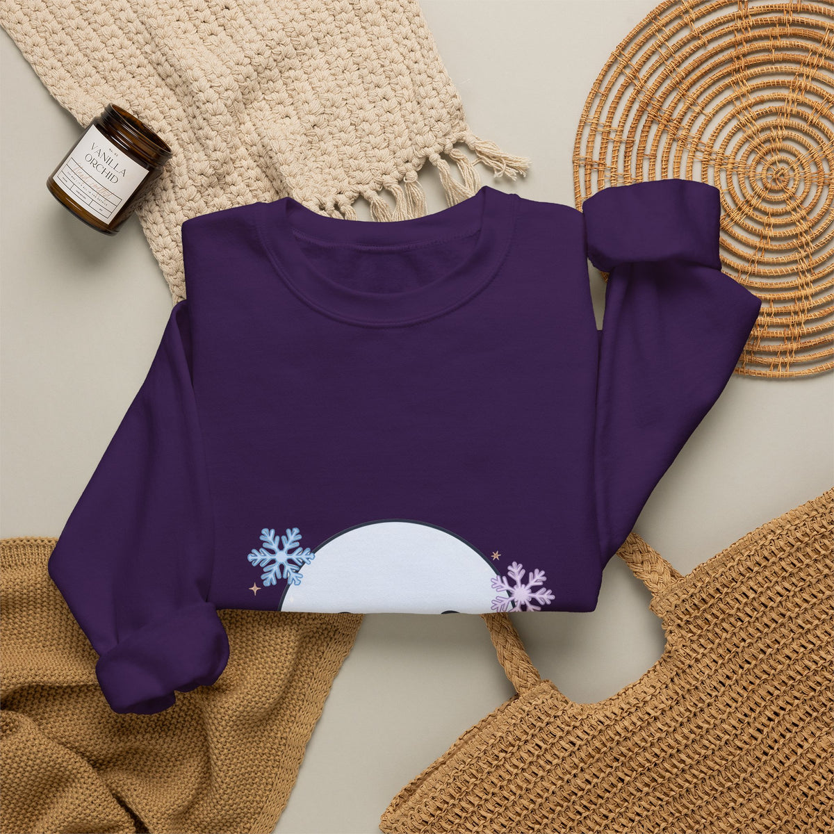 Kawaii Snowman Sweatshirt – Cute Winter Crewneck