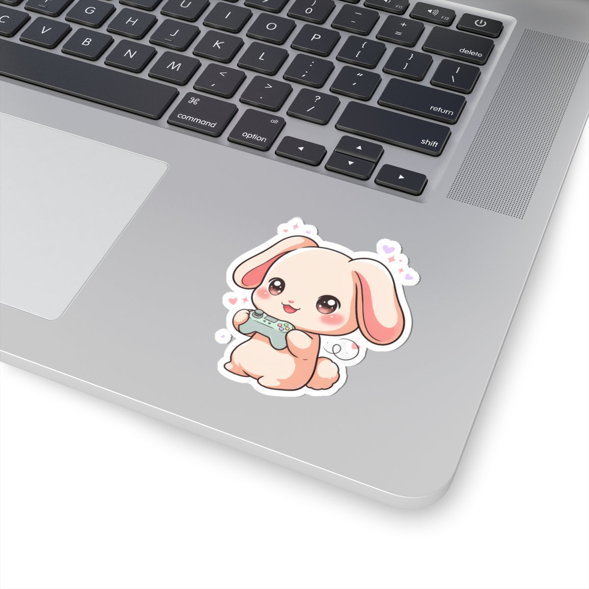 Gamer Bunny Sticker, Cute Kawaii Video Game Decor