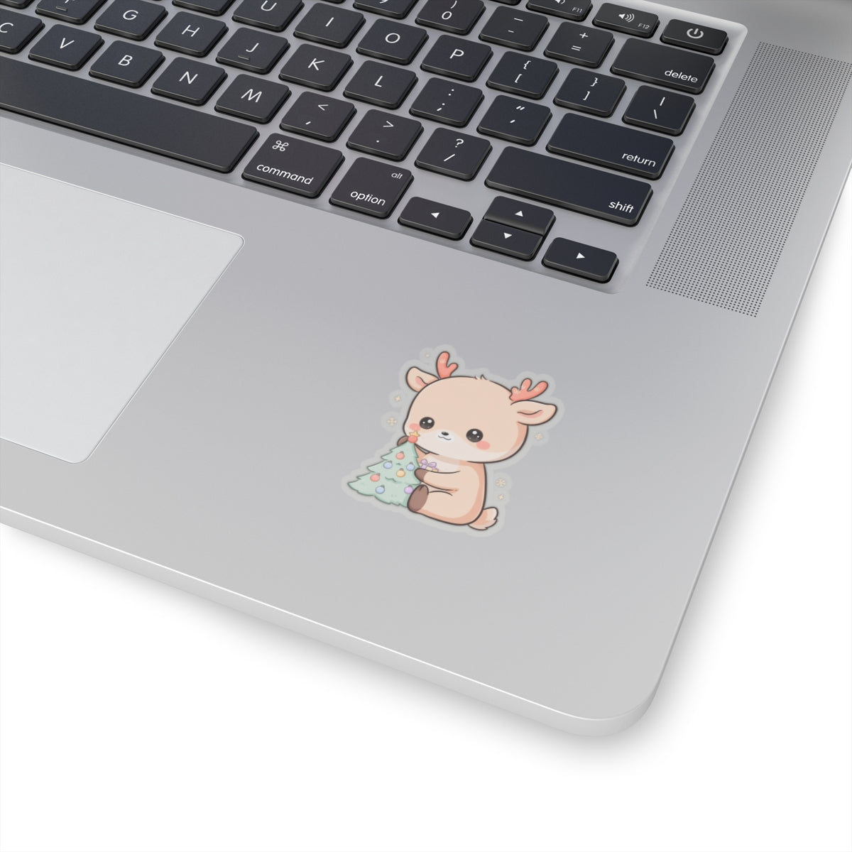 Kawaii Christmas Reindeer Kiss-Cut Sticker