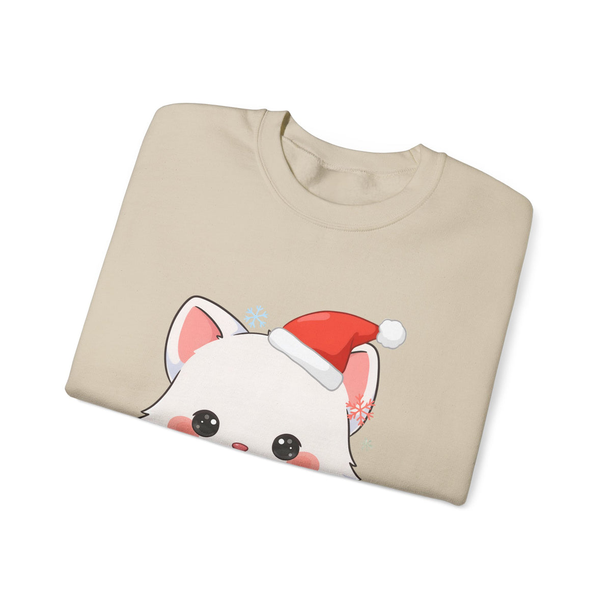 Christmas Arctic Fox Sweatshirt for Kawaii Holiday Fans