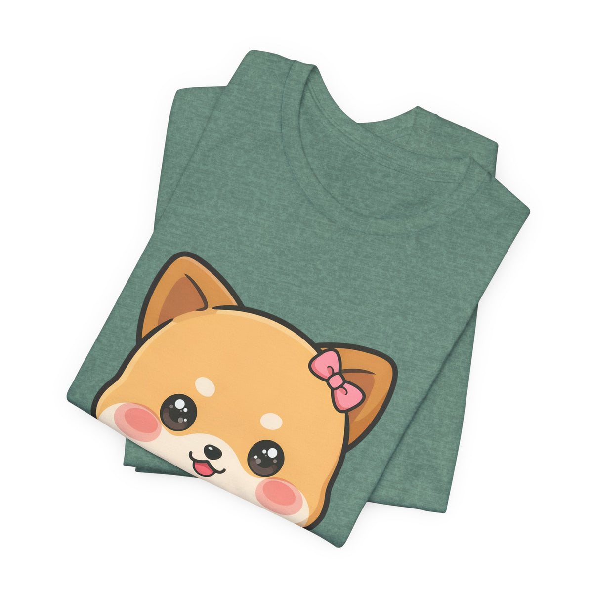 Kawaii Shiba Inu Coffee T-Shirt, Cute Latte Lover Tee