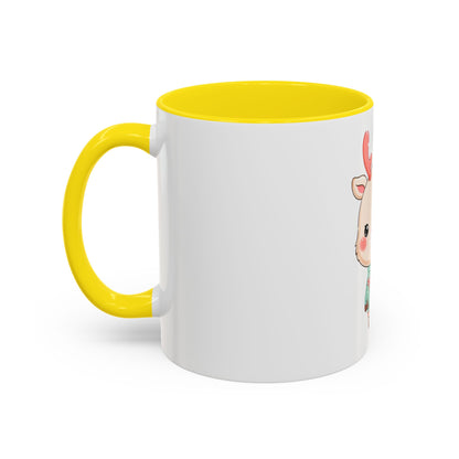 Kawaii Reindeer Christmas Mug – Cute Holiday Accent Coffee Mug