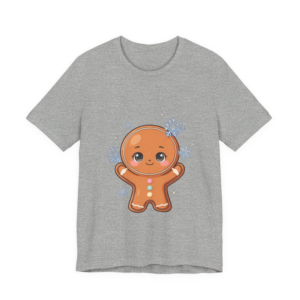 Kawaii Gingerbread Man T-Shirt for a Cozy Christmas Mood