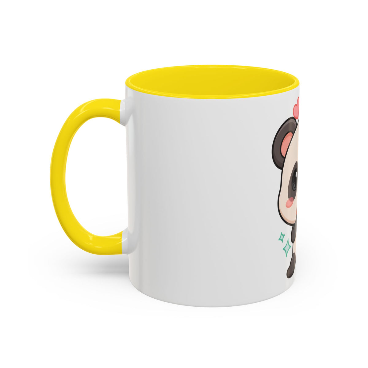 Kawaii Panda Coffee Mug, Cute Sushi Lover Accent Mug
