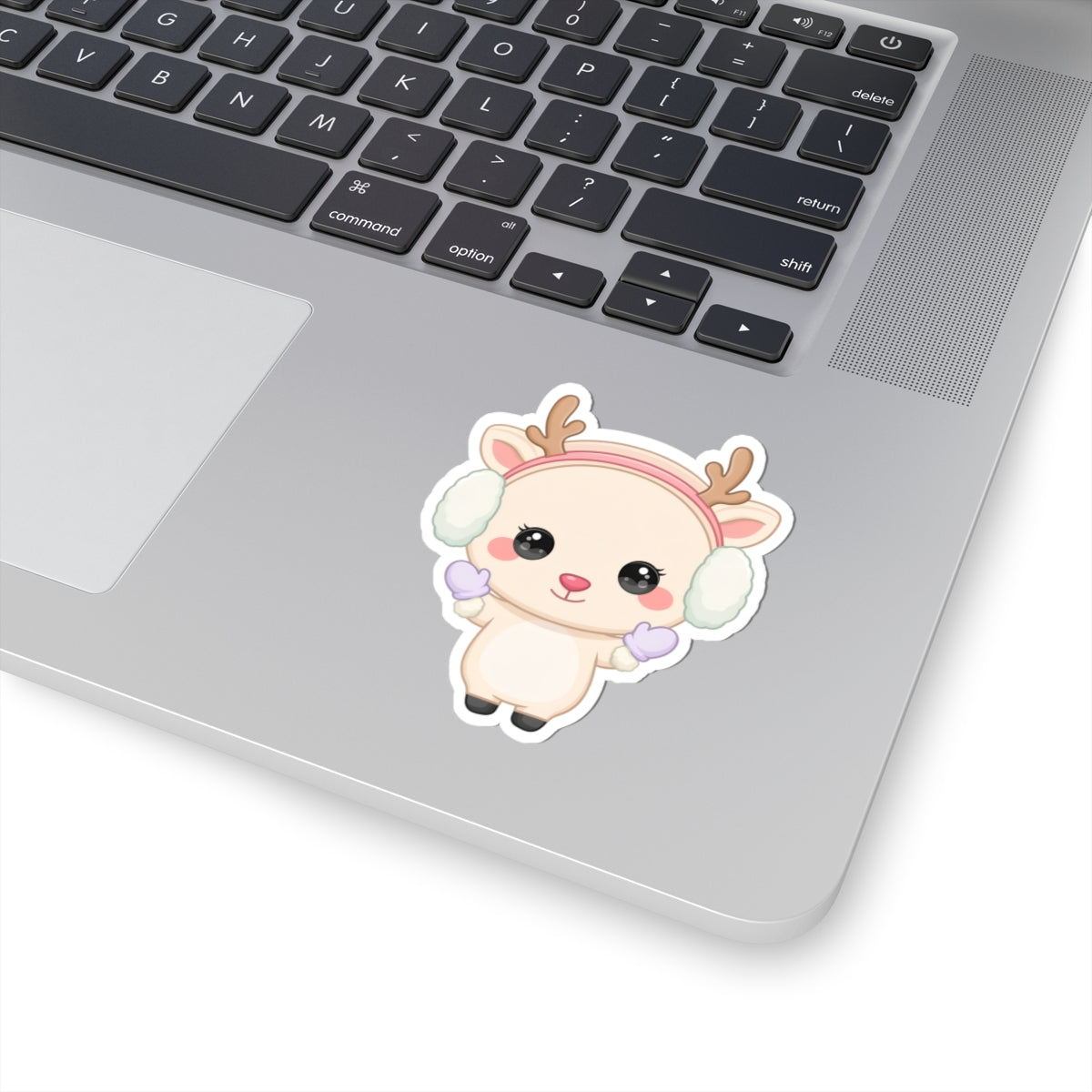 Kawaii Reindeer Sticker for Cozy Winter Cheer