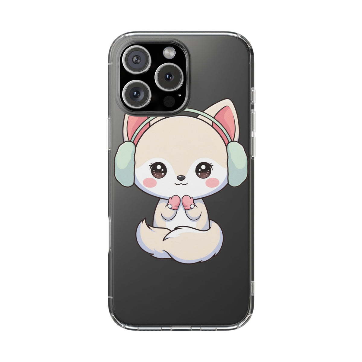 Kawaii Arctic Fox Phone Case – Cozy Winter Cutie