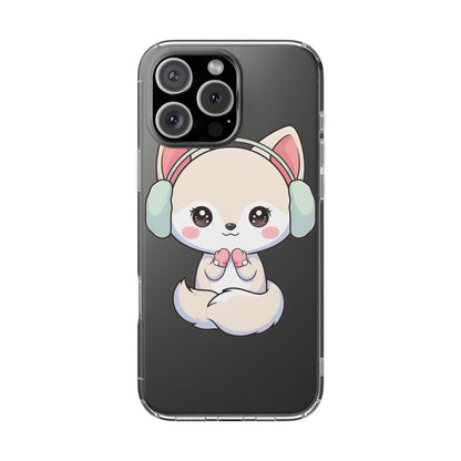 Kawaii Arctic Fox Phone Case – Cozy Winter Cutie
