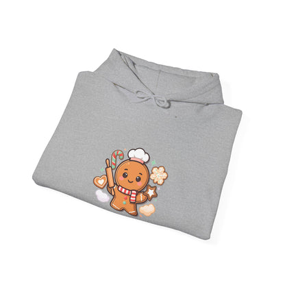 Kawaii Gingerbread Hoodie for Christmas Cookie Baking