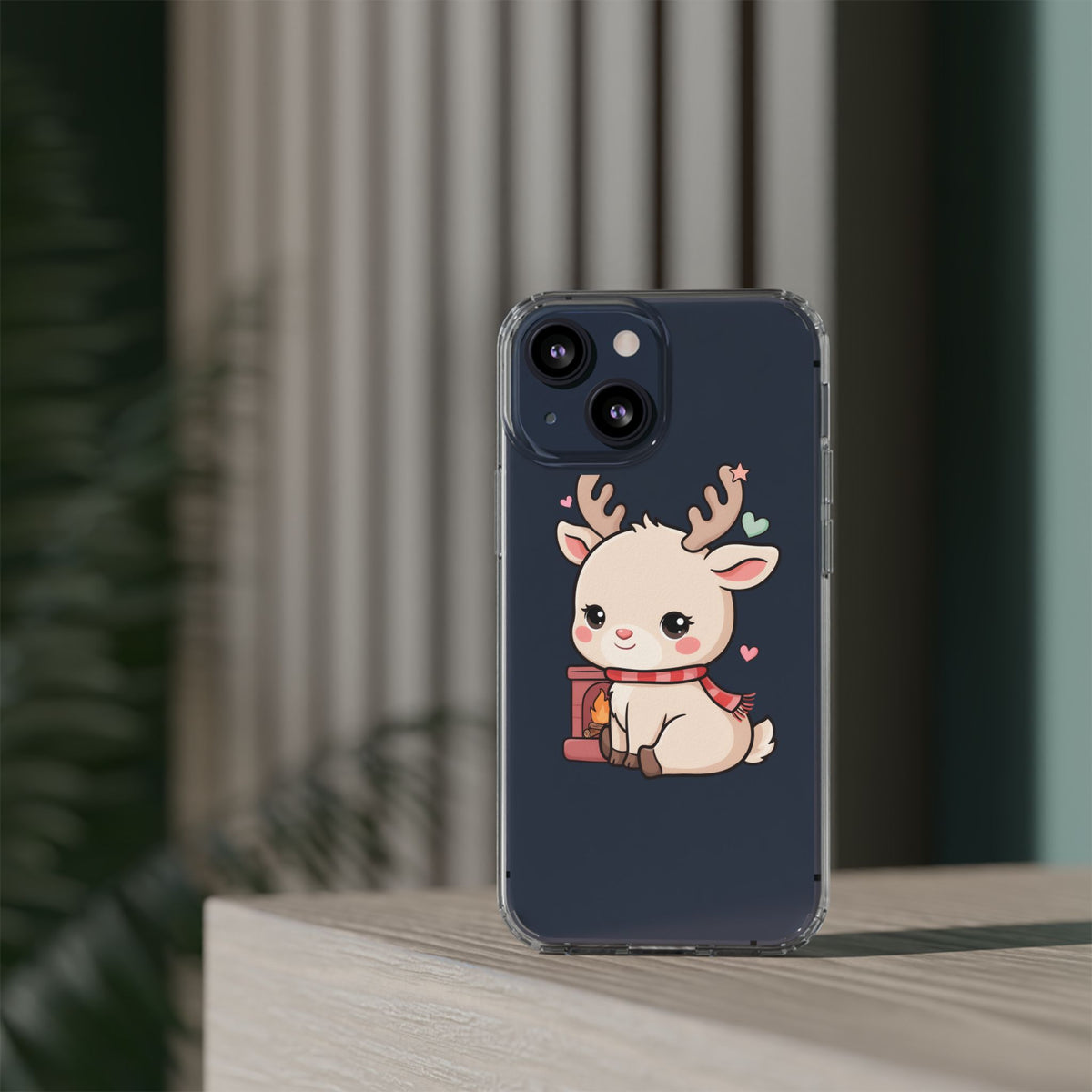 Kawaii Reindeer Phone Case for Cozy Holiday Cheer