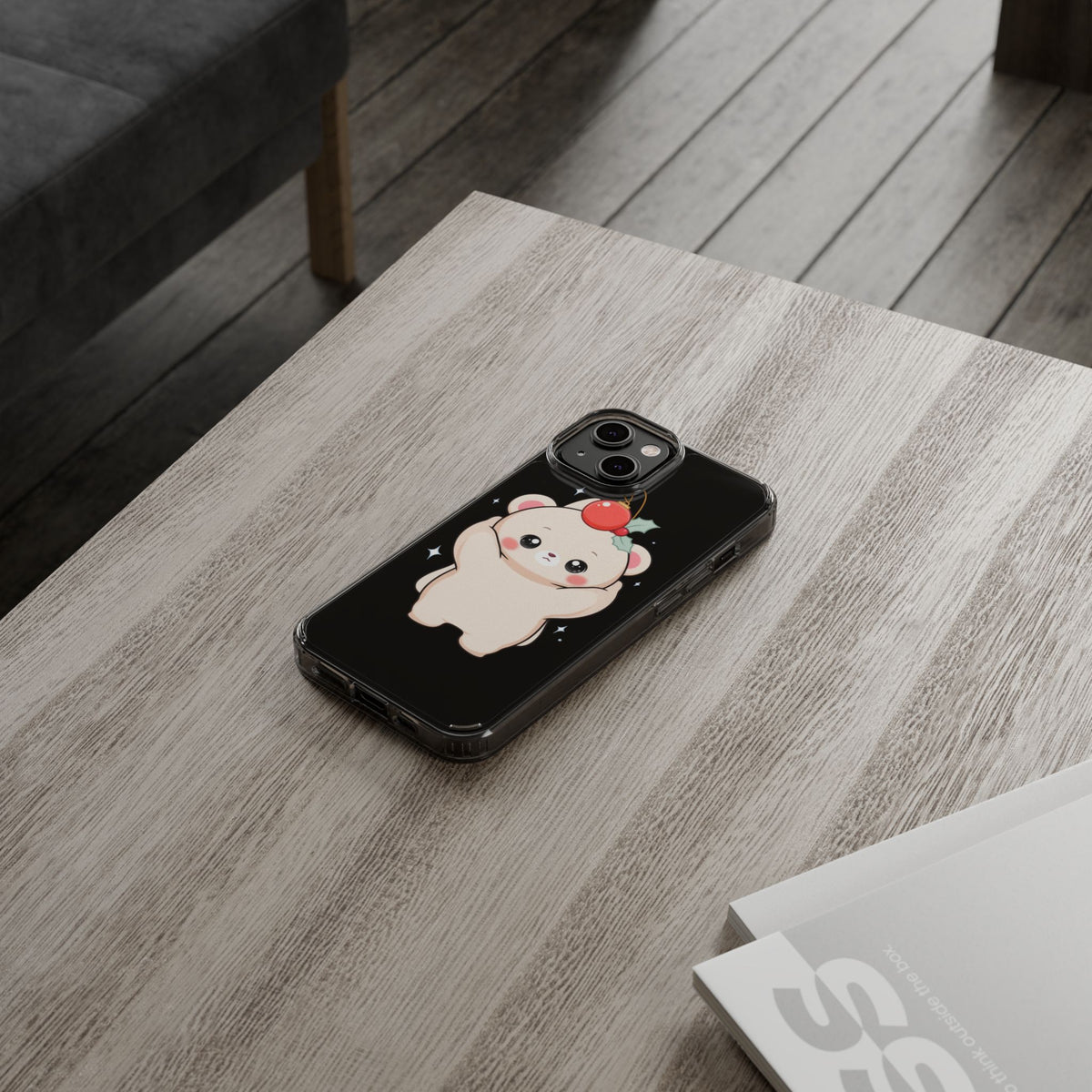 Kawaii Christmas Bear Phone Case for Cozy Holiday Days