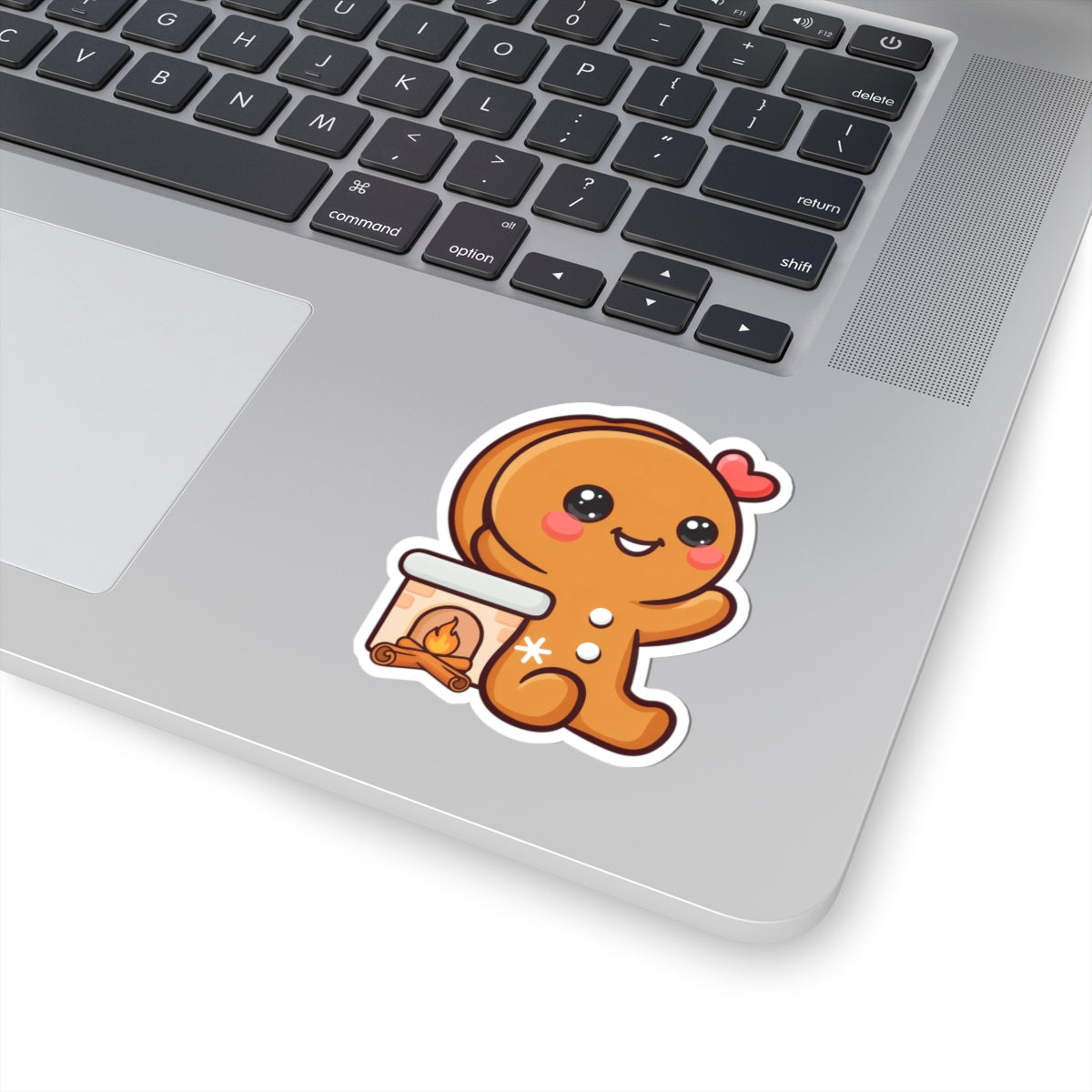 Kawaii Gingerbread Sticker for Cozy Holiday Cheer