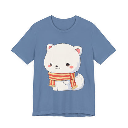 Kawaii Arctic Fox Christmas Tee for Cute Holiday Fans