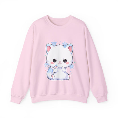 Kawaii Arctic Fox Sweatshirt for Cute Winter Animal Lovers