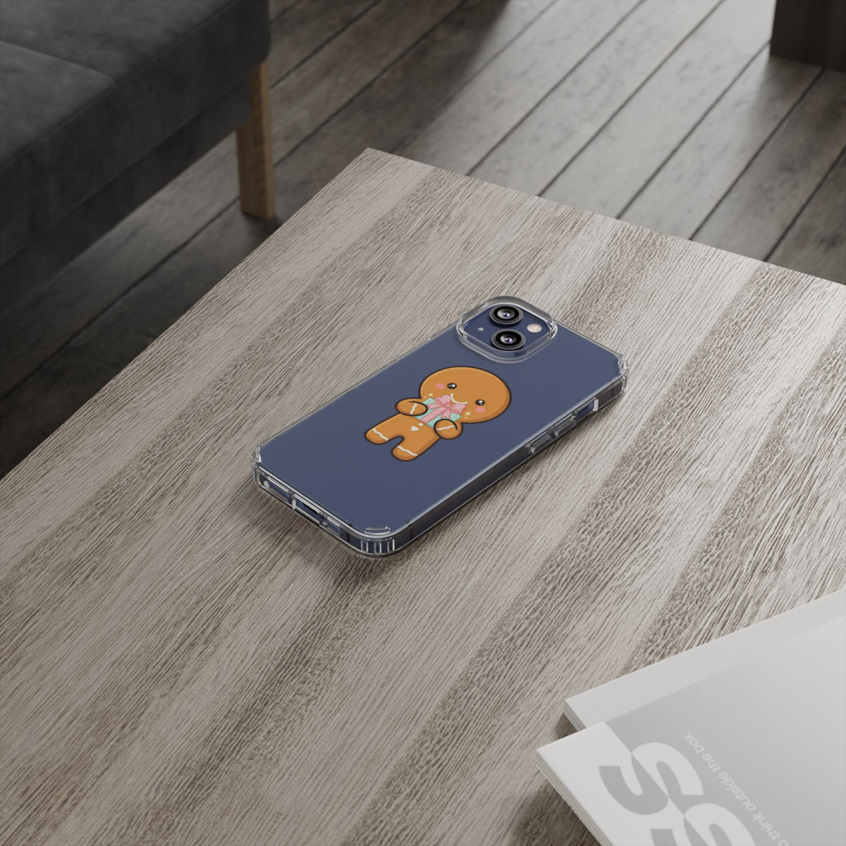 Gingerbread Man Phone Case, Cute Holiday Gift Design