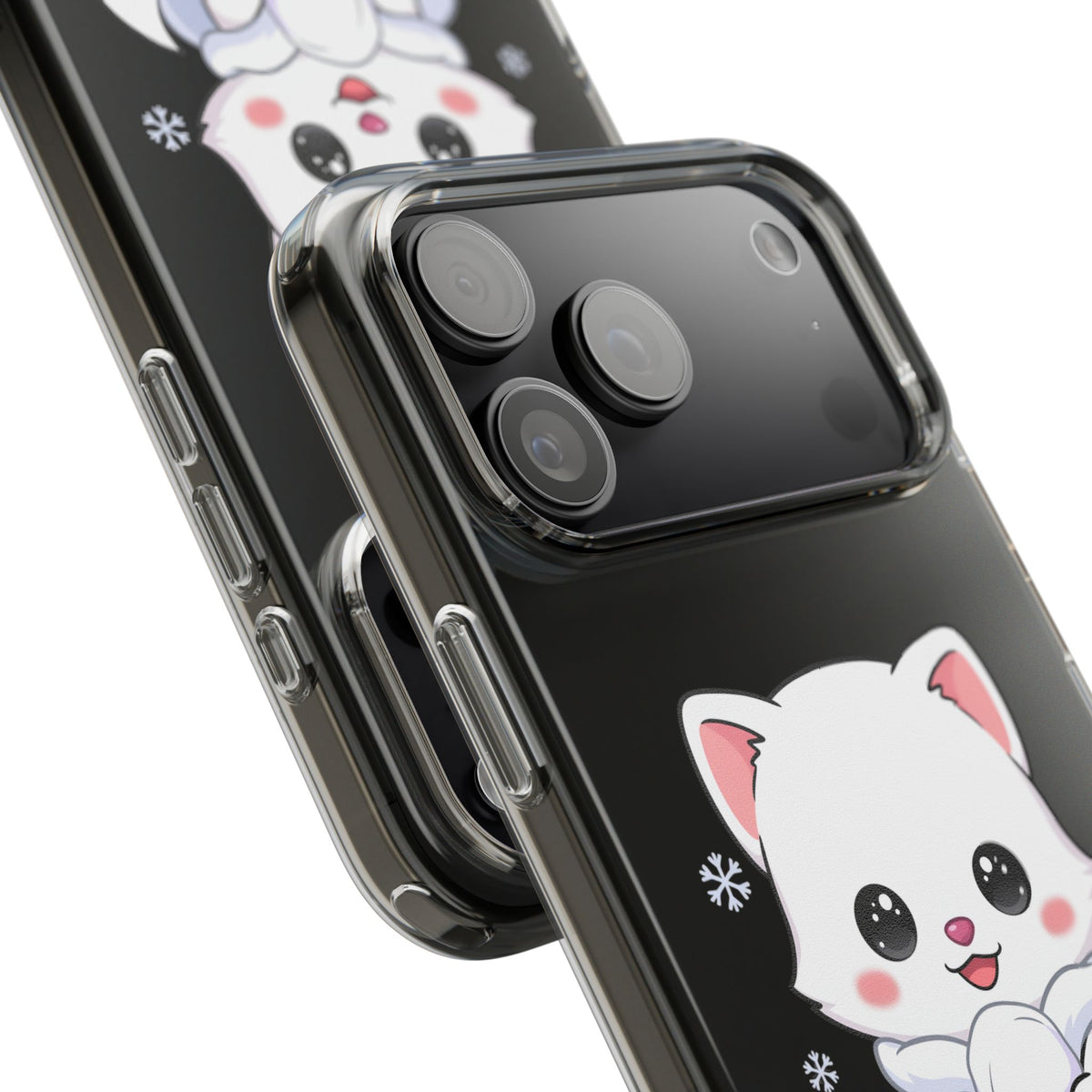Kawaii Arctic Fox Phone Case, Cute Snow Day Gift