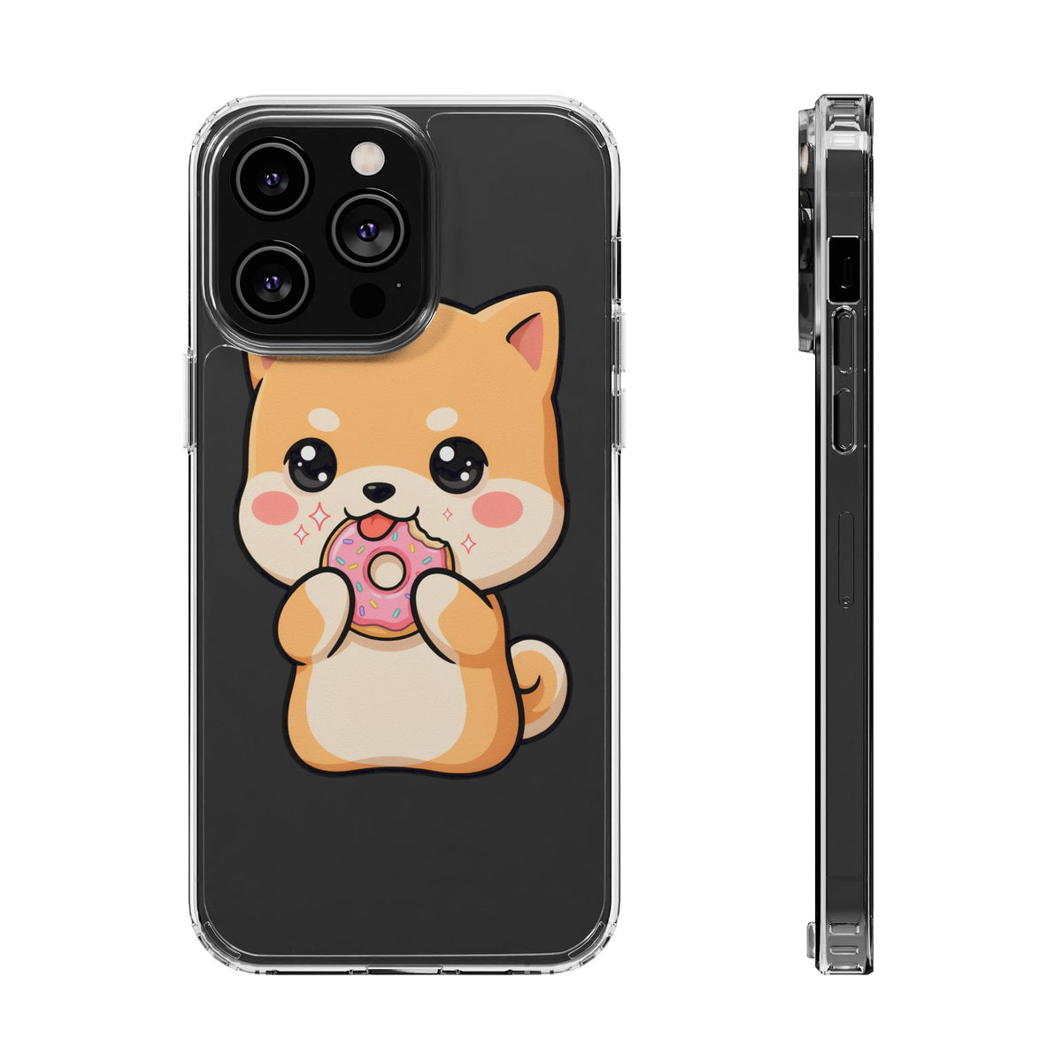 Kawaii Shiba Inu Phone Case with Donut