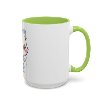 Kawaii Arctic Fox Mug for Cozy Winter Coffee Breaks