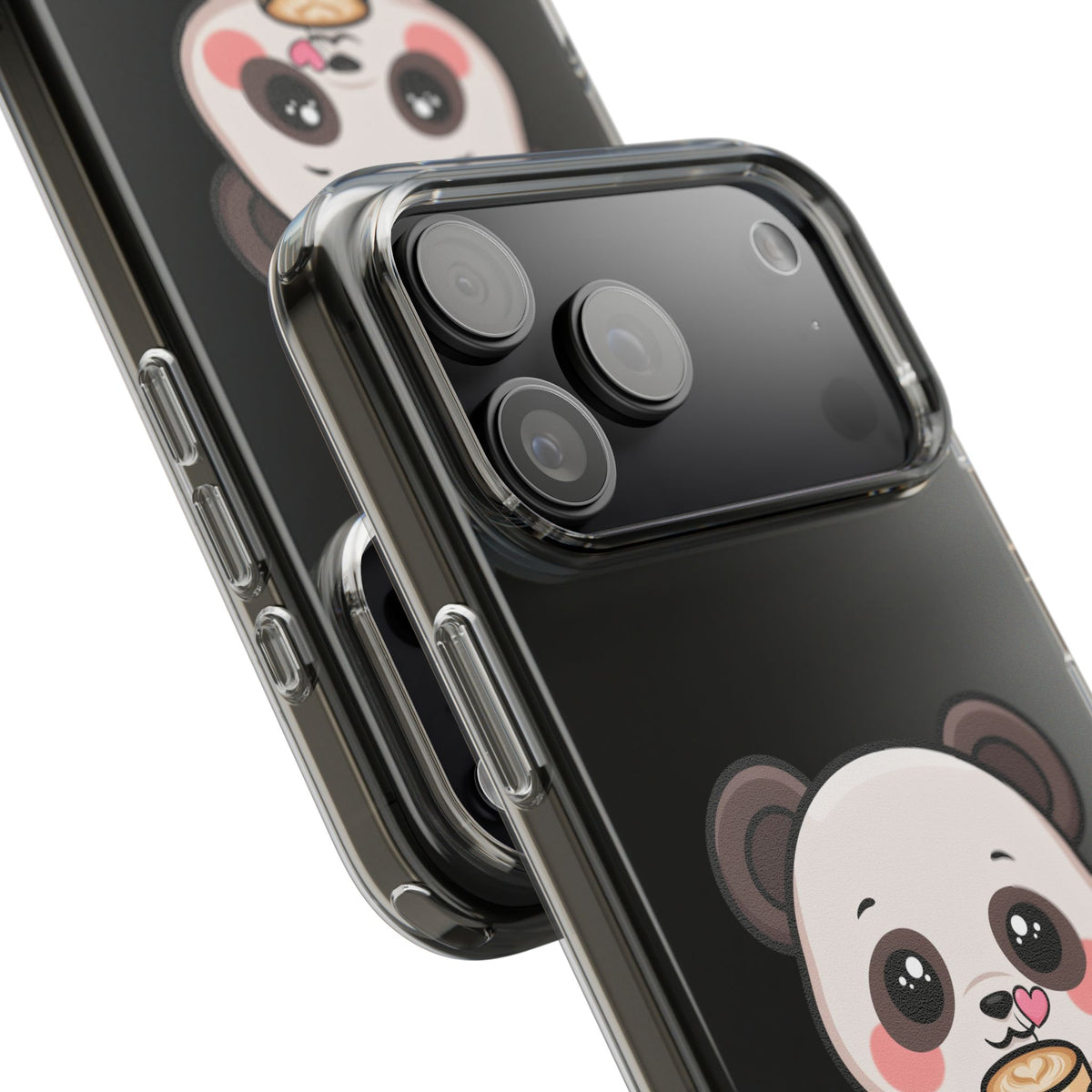 Kawaii Panda Latte Clear Impact-Resistant Case