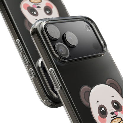 Kawaii Panda Latte Clear Impact-Resistant Case