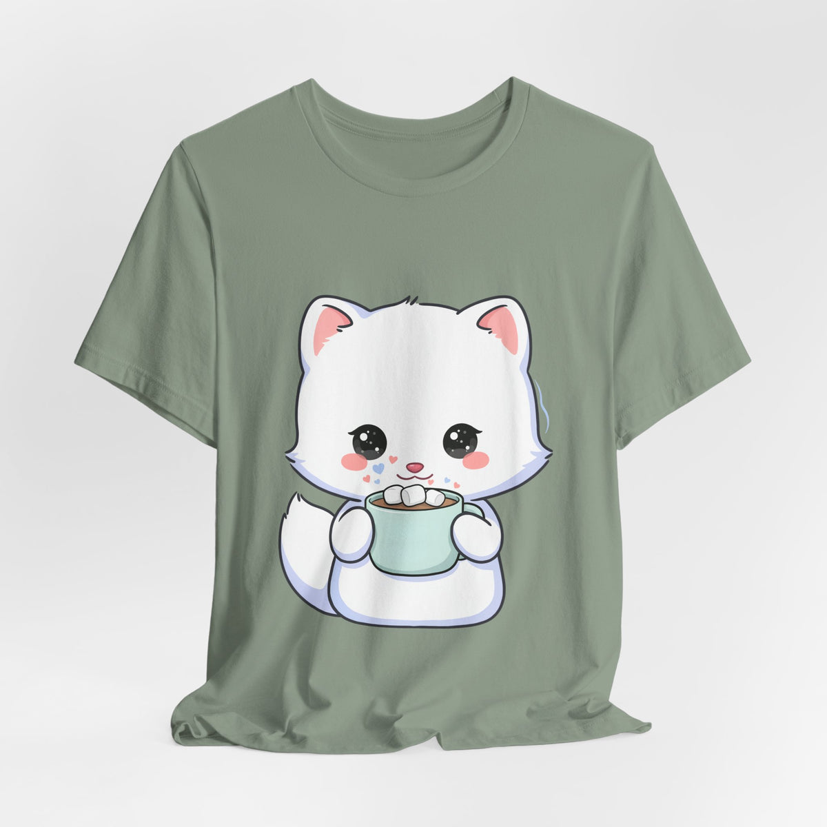 Kawaii Arctic Fox T-Shirt for Cozy Winter Gift Giving