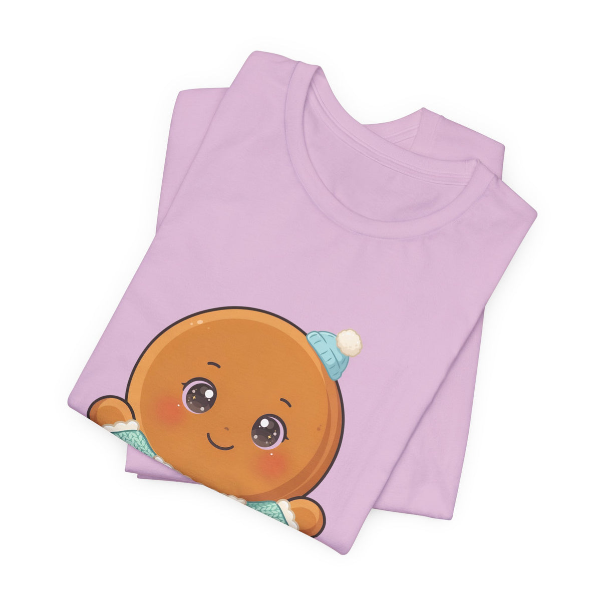 Kawaii Gingerbread Man Christmas Tee for Holiday Cheer