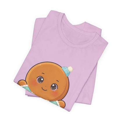 Kawaii Gingerbread Man Christmas Tee for Holiday Cheer
