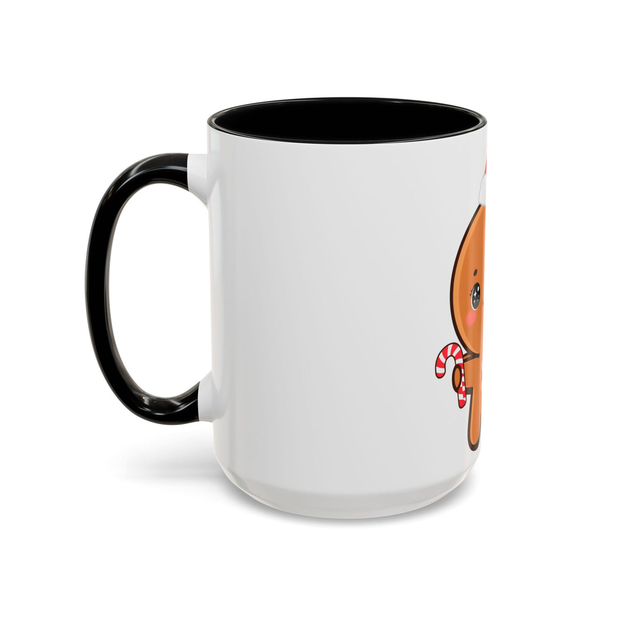 Gingerbread Man Christmas Mug, 11oz or 15oz Accent Coffee Mug