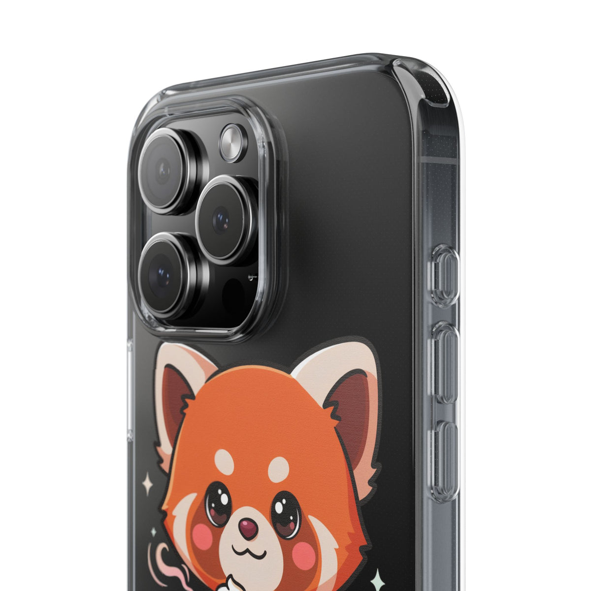 Kawaii Red Panda Phone Case with Latte