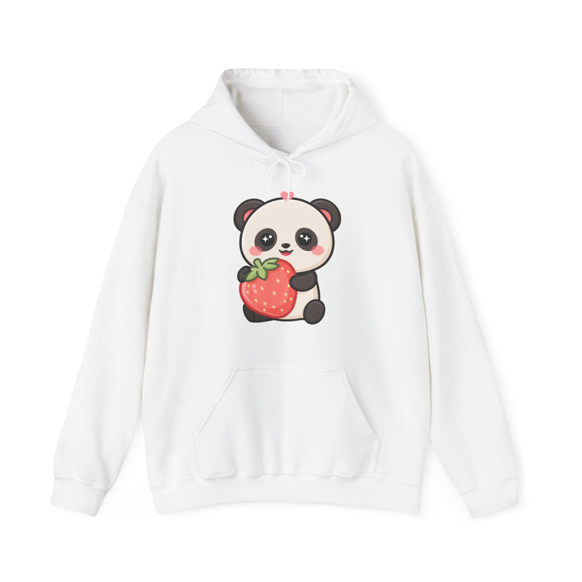 Kawaii Panda Strawberry Hoodie for Cute Style Fans