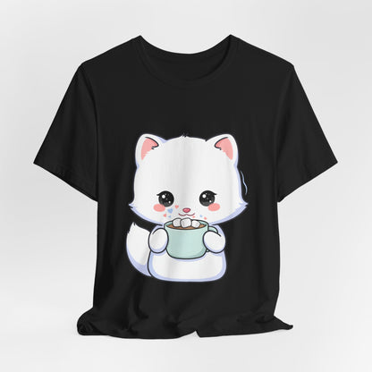 Kawaii Arctic Fox T-Shirt for Cozy Winter Gift Giving