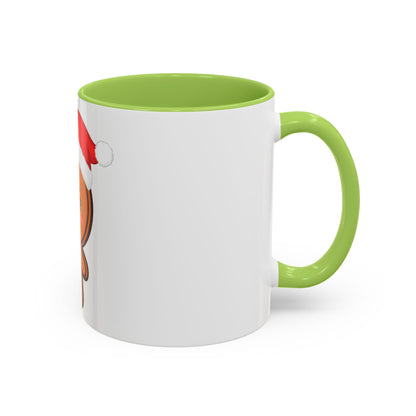 Gingerbread Man Christmas Mug, 11oz or 15oz Accent Coffee Mug