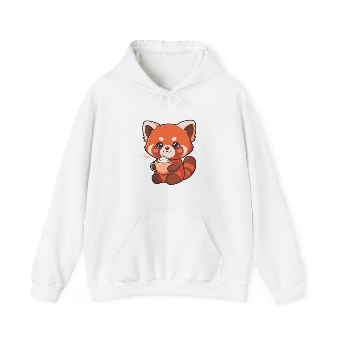 Red Panda Latte Hoodie – Cute Kawaii Coffee Sweatshirt