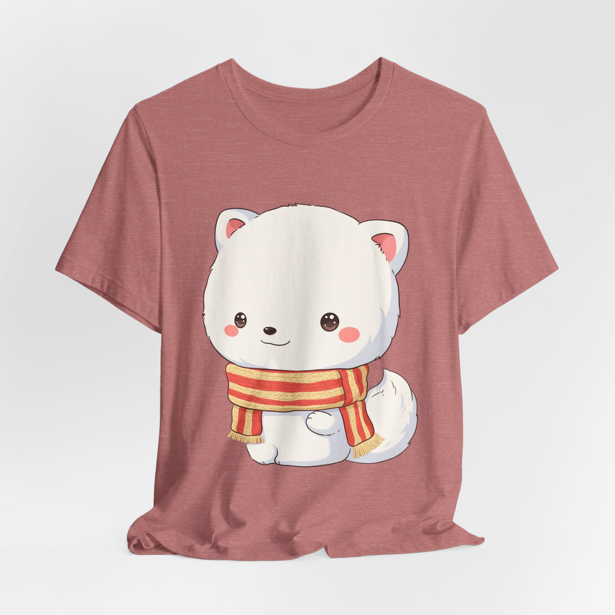 Kawaii Arctic Fox Christmas Tee for Cute Holiday Fans