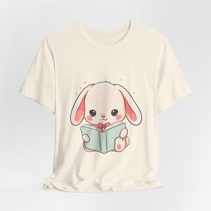 Book Lover Bunny T-Shirt – Cute Kawaii Reader Tee