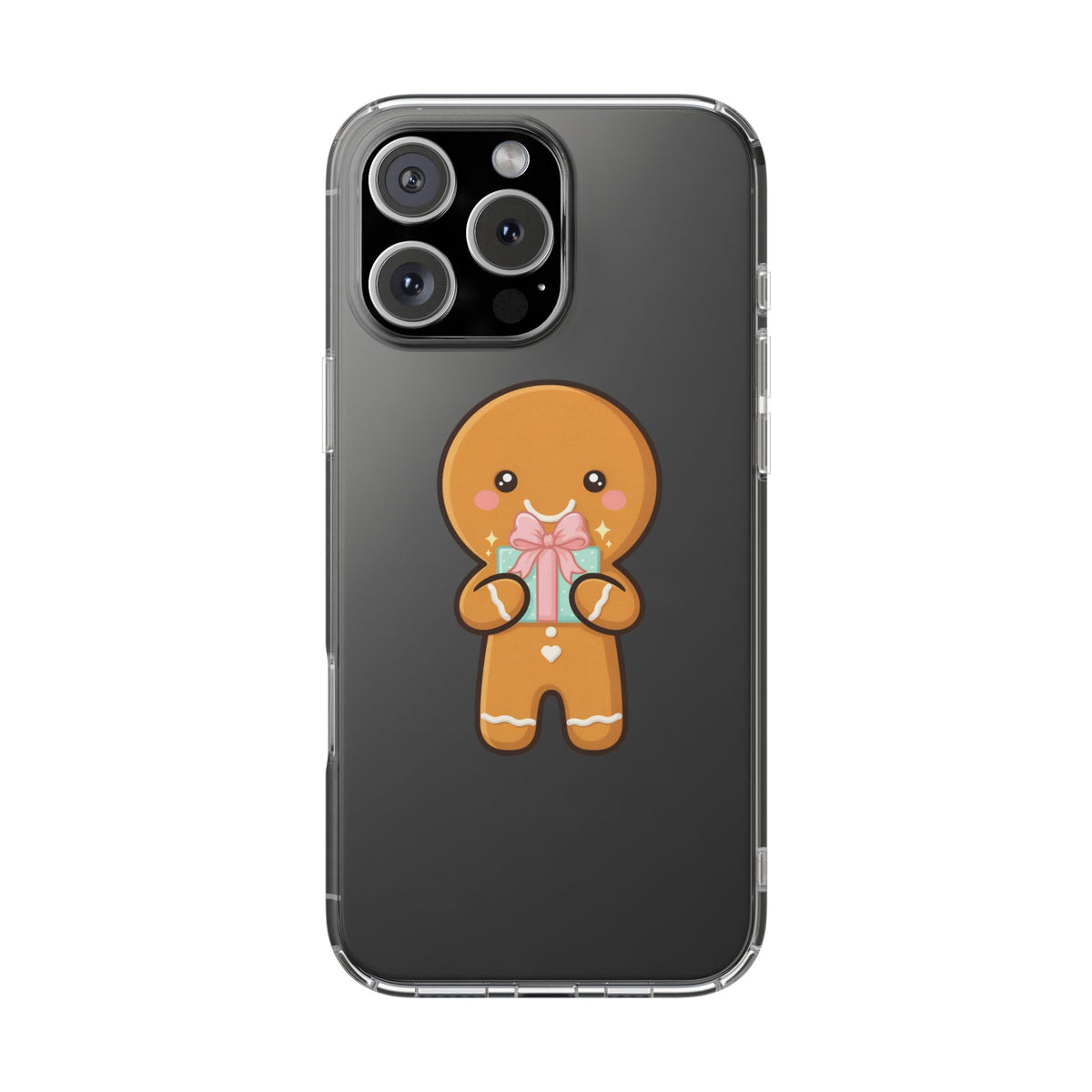 Gingerbread Man Phone Case, Cute Holiday Gift Design