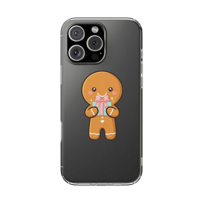 Gingerbread Man Phone Case, Cute Holiday Gift Design