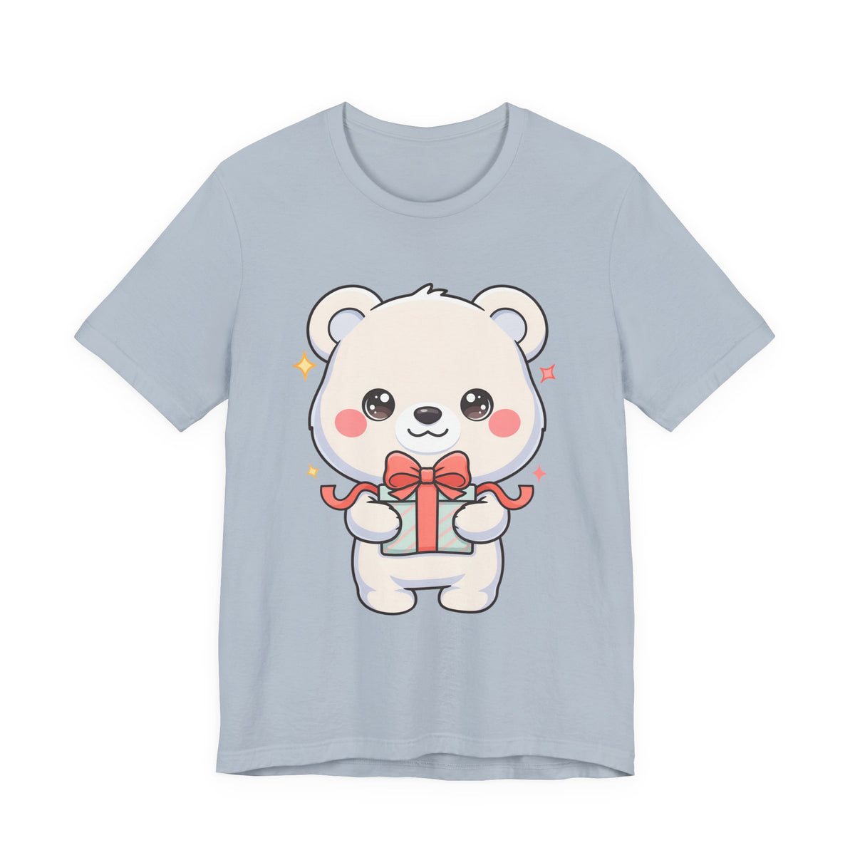 Kawaii Polar Bear Gift T-Shirt for Cute Holiday Cheer
