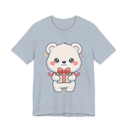 Kawaii Polar Bear Gift T-Shirt for Cute Holiday Cheer